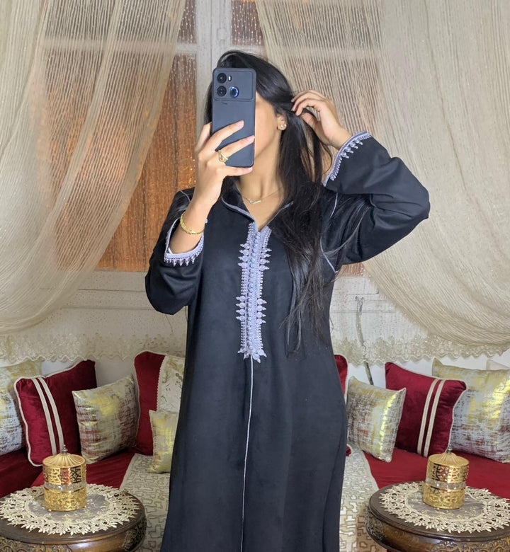 Djellaba Fleurie AMIRA